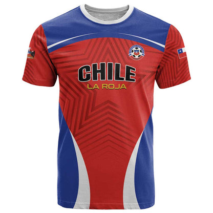 Custom Football Chile Football T-Shirt La Roja Go Champions Graphic Tee