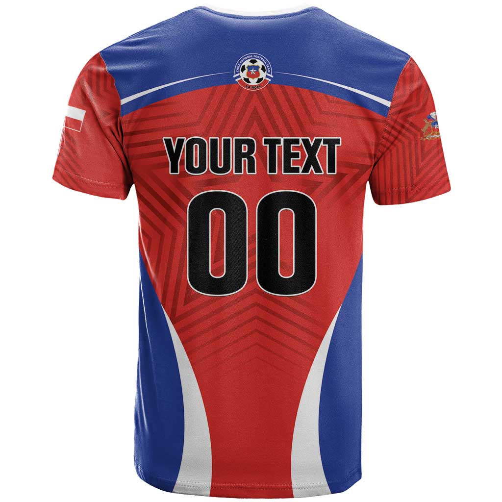 Custom Football Chile Football T-Shirt La Roja Go Champions Graphic Tee