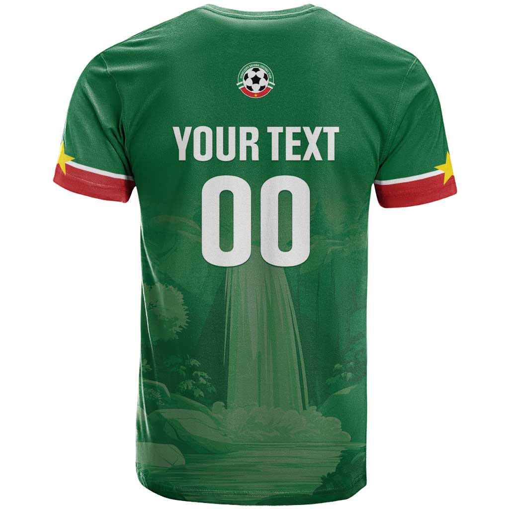 Custom Football Guadeloupe Green T-Shirt Les Gwada Boy Go Champions Graphic Tee
