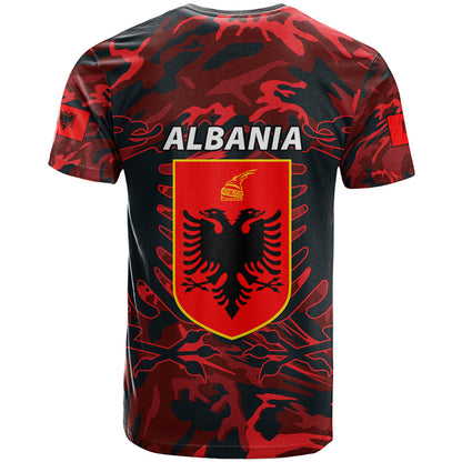 Albania T-Shirt Albanian Golden Eagle Sport Version Graphic Tee