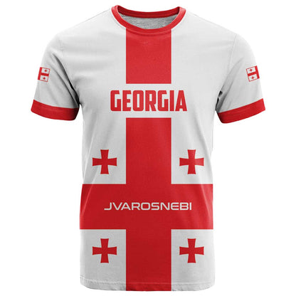 Custom Georgia 2024 Football T-Shirt Come On Sakartvelo Graphic Tee