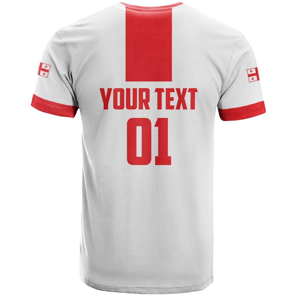 Custom Georgia 2024 Football T-Shirt Come On Sakartvelo Graphic Tee