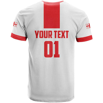 Custom Georgia 2024 Football T-Shirt Come On Sakartvelo Graphic Tee