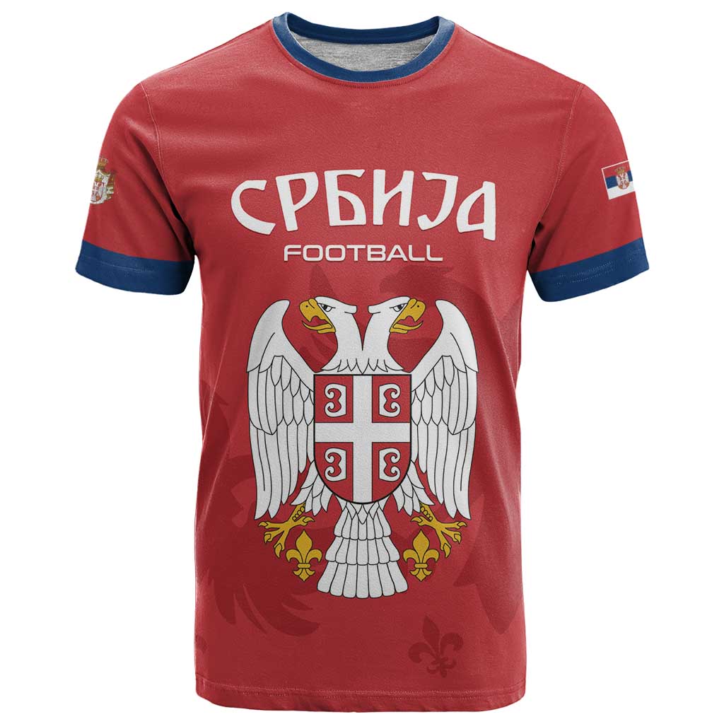 Custom Serbia 2024 Football T-Shirt Srbija Go Champions Graphic Tee