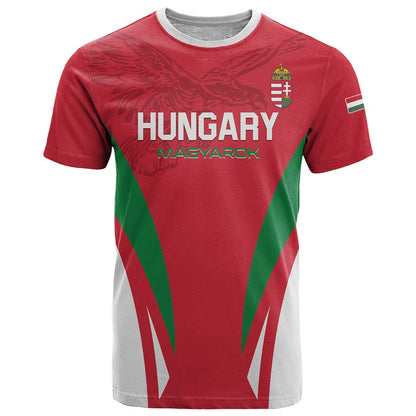 Custom Hungary 2024 Football T-Shirt Hajra Magyarok Graphic Tee