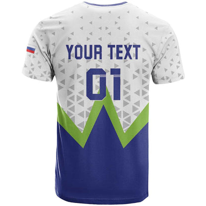 Custom Slovenia 2024 Football T-Shirt Slovenija Go Champions Graphic Tee