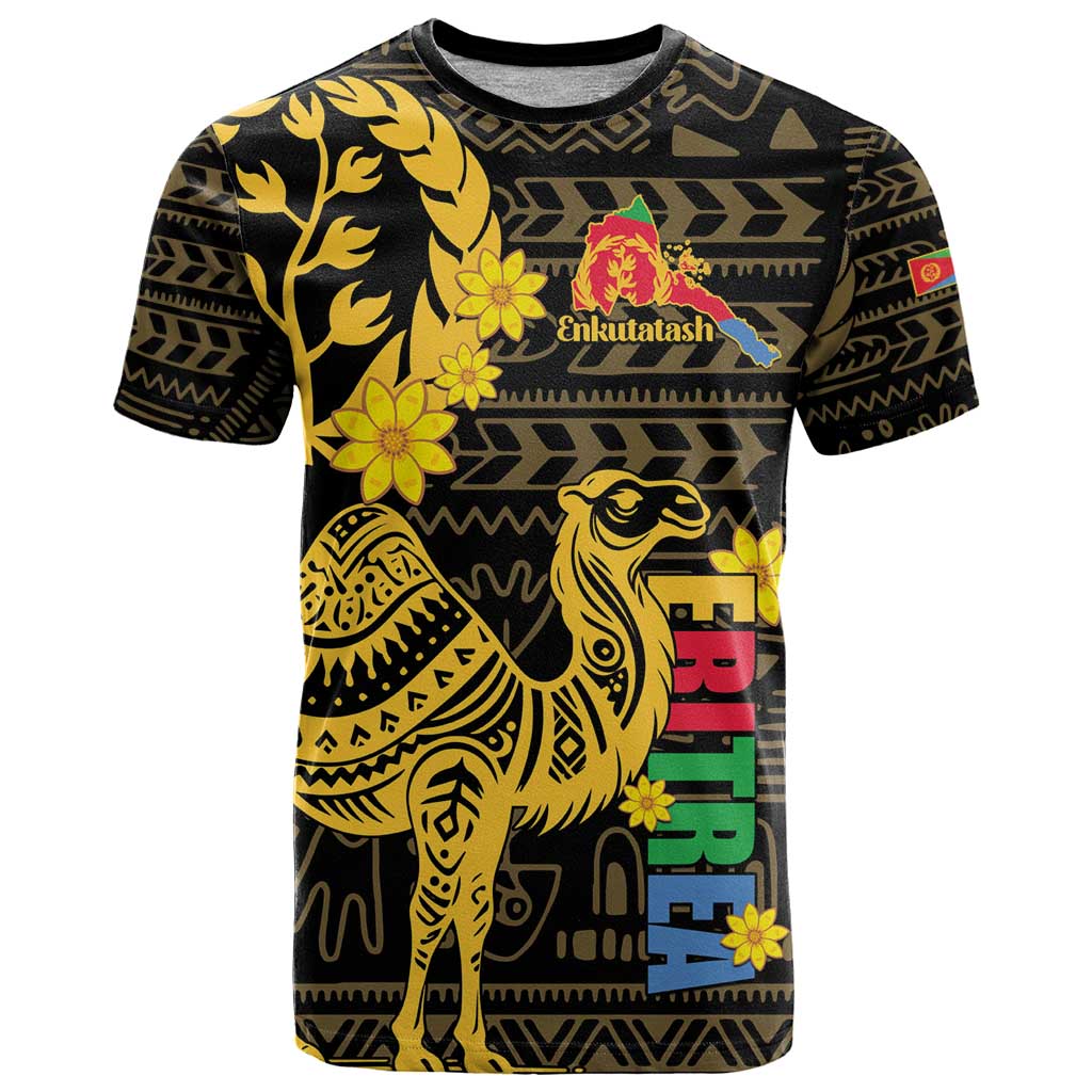 Enkutatash Eritrea New Year T-Shirt Eritrean Camel African Pattern Graphic Tee