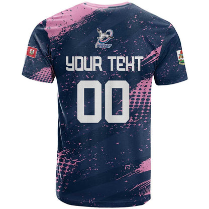 Custom Rugby Bermuda T-Shirt Our Team Go Champions Graphic Tee