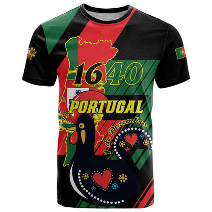 Personalized Portugal 1640 T-Shirt 1 De Dezembro Independence Day Graphic Tee