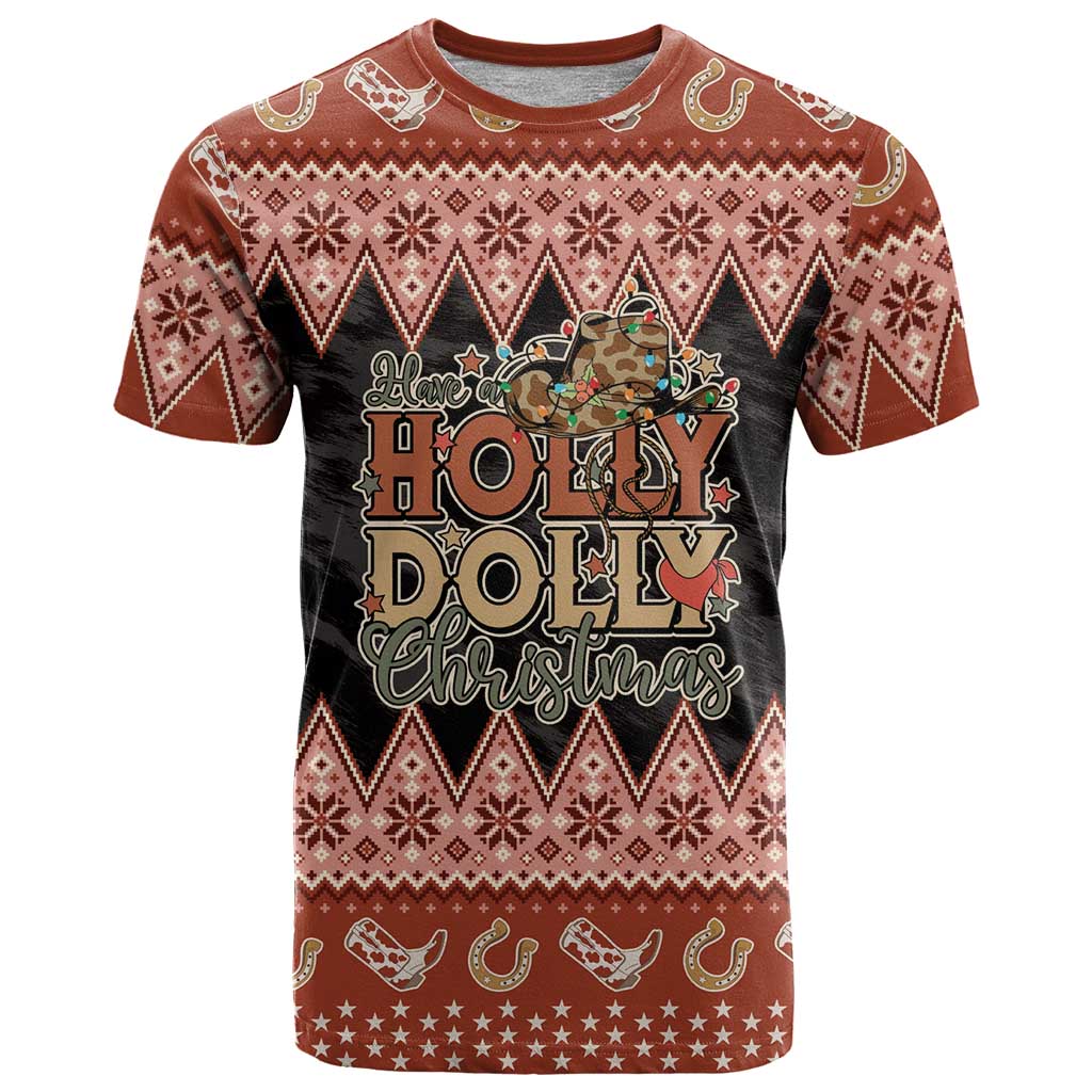Howdy Christmas T-Shirt Have a Holly Jolly Christmas Graphic Tee