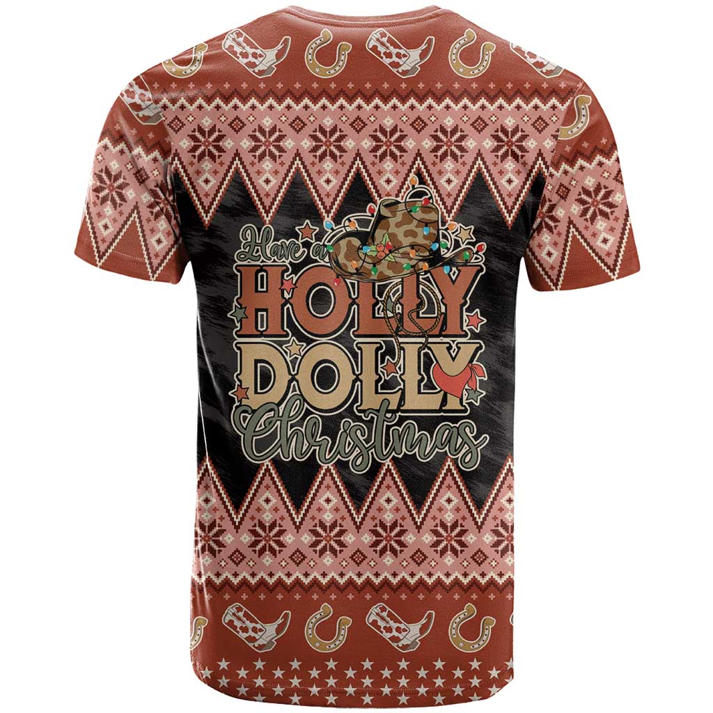 Howdy Christmas T-Shirt Have a Holly Jolly Christmas Graphic Tee