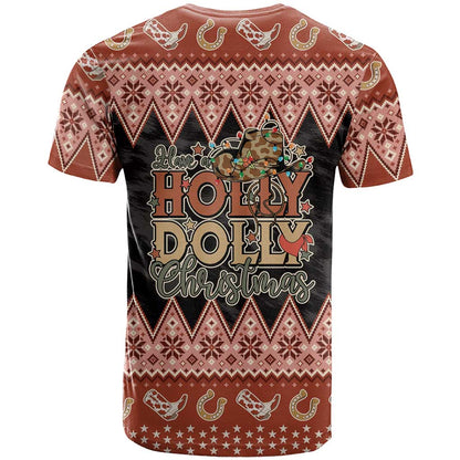 Howdy Christmas T-Shirt Have a Holly Jolly Christmas Graphic Tee