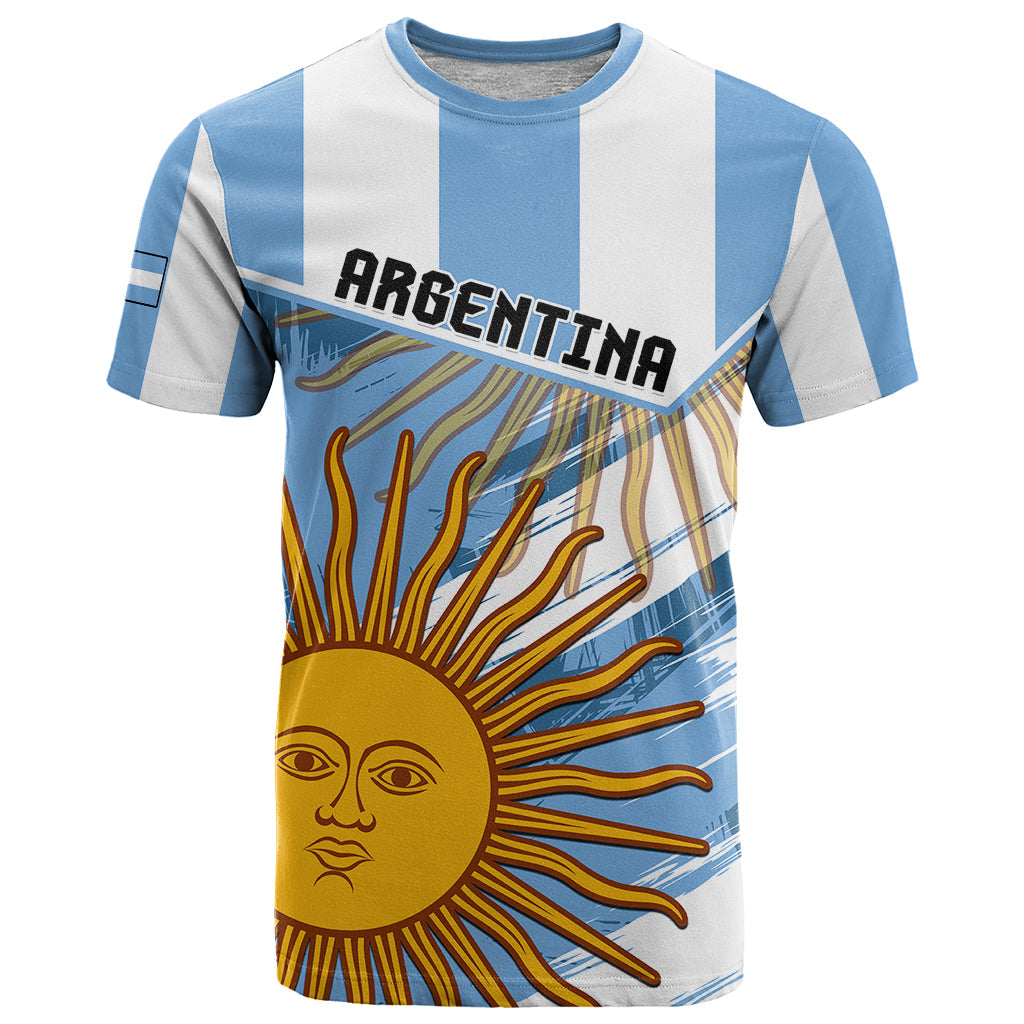 Custom Argentina T-Shirt La Argentina Sol De Mayo Sport Style Graphic Tee