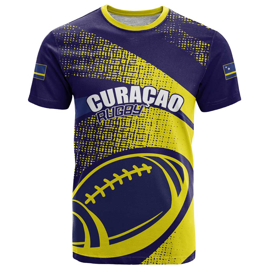 Custom Rugby Curacao T-Shirt Korsou Go Champion Graphic Tee
