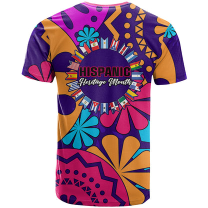 United States National Hispanic Heritage Month T-Shirt Mes Nacional de la Herencia Hispana Special Version Graphic Tee