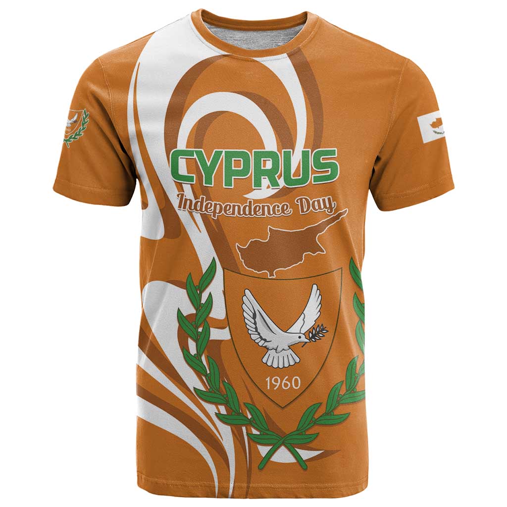 Personalized Cyprus Independence Day 1960 T-Shirt Kbrs Cumhuriyeti Curve Style Graphic Tee