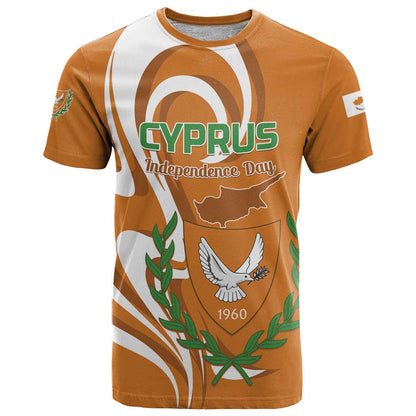 Personalized Cyprus Independence Day 1960 T-Shirt Kbrs Cumhuriyeti Curve Style Graphic Tee