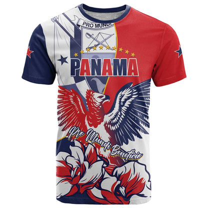 Personalized Panama Harpy Eagle T-Shirt Pro Mundi Beneficio Flor del Espiritu Santo Graphic Tee