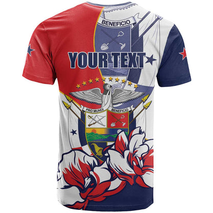 Personalized Panama Harpy Eagle T-Shirt Pro Mundi Beneficio Flor del Espiritu Santo Graphic Tee