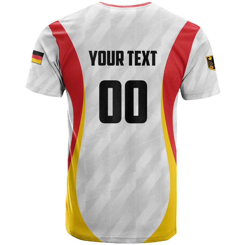 Custom Germany 2025 Champions Basketball White T-Shirt Graphic Tee