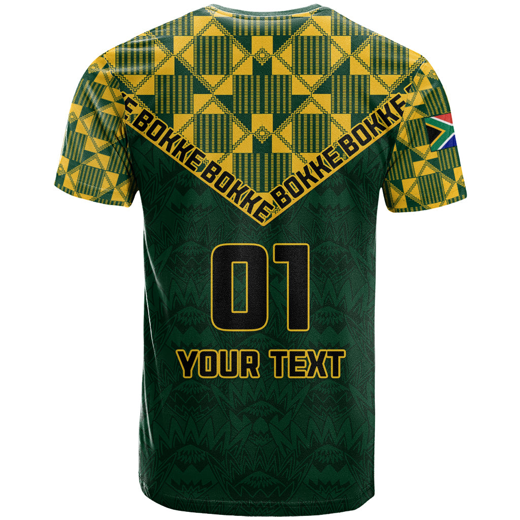 Custom South Africa Rugby T-Shirt Go Bokke Champion World Cup Graphic Tee