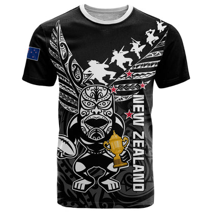 Custom New Zealand Silver Fern Rugby T-Shirt Aotearoa Champion World Cup Graphic Tee