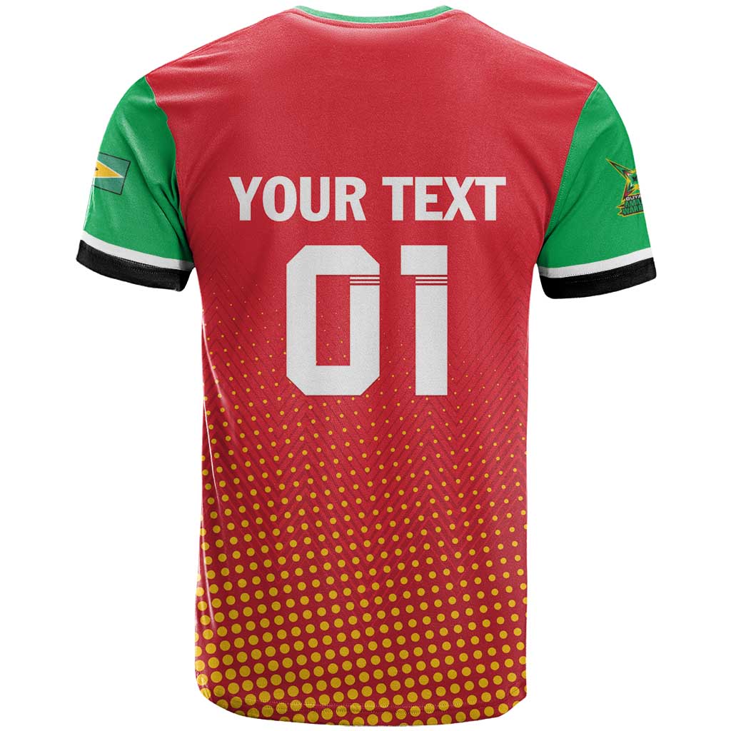 Custom Guyana Cricket Amazon Warriors T-Shirt All The Way Champions Graphic Tee