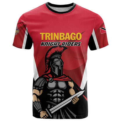 Custom Trinidad and Tobago Cricket Knight Riders T-Shirt Trinbago Wave The Red Graphic Tee