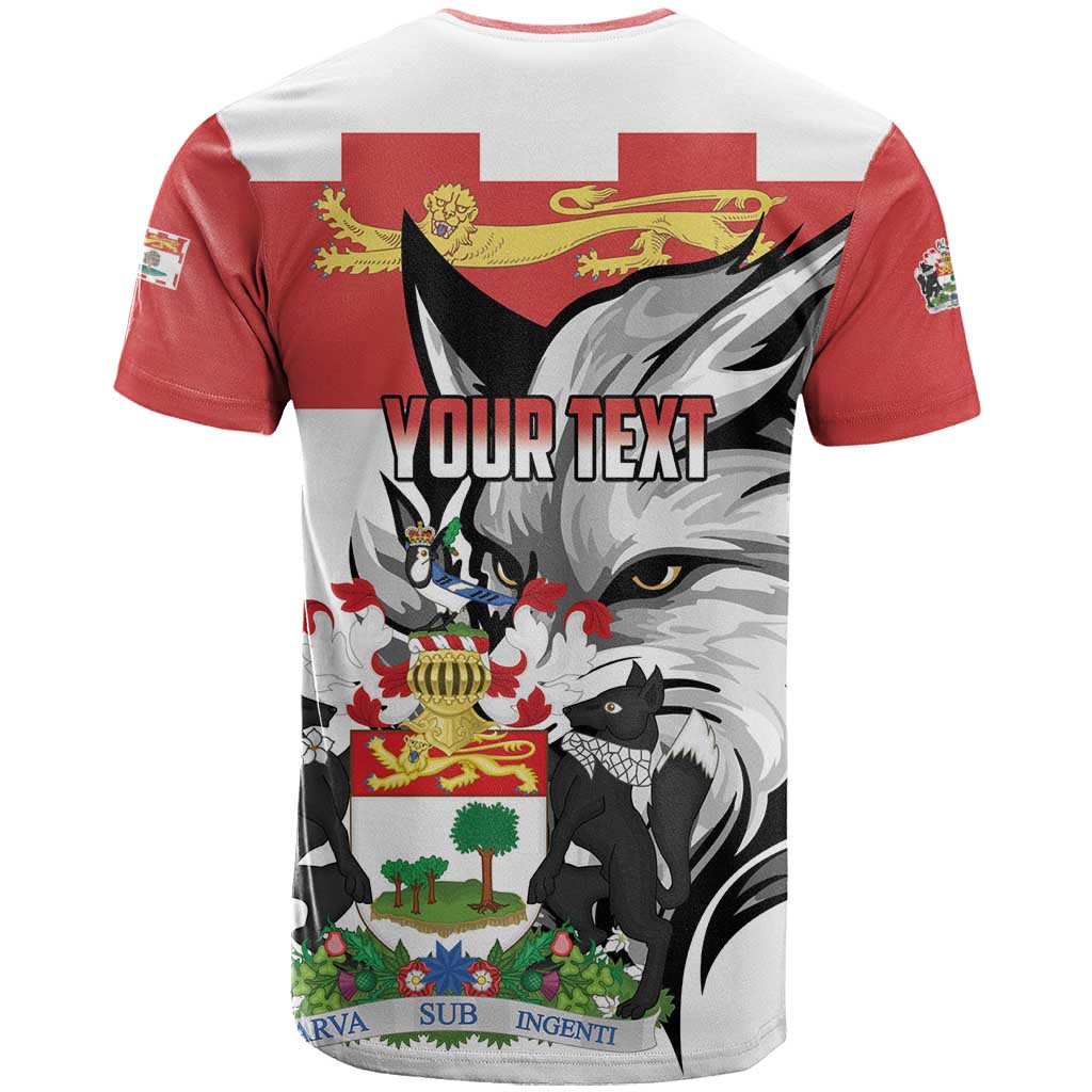 Personalized Canada Prince Edward Island Province T-Shirt Silver Fox Parva sub ingenti Graphic Tee