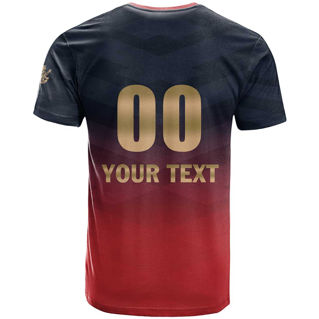 Custom Bengaluru 2025 Cricket Royal Challengers T-Shirt Lions Play Bold Graphic Tee