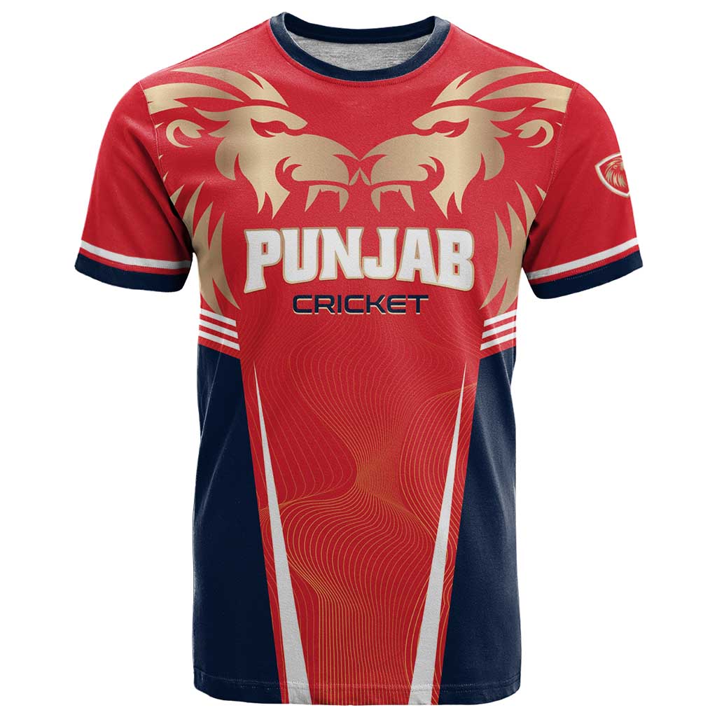 Custom Punjab 2025 Cricket Lion Kings T-Shirt Jazba Hai Punjabi Graphic Tee