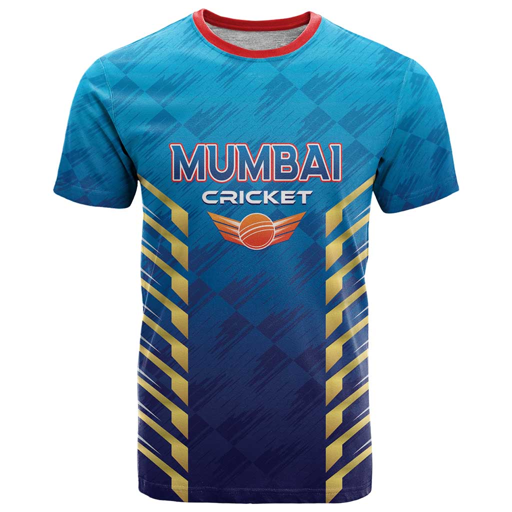 Custom Mumbai 2025 Cricket Indians T-Shirt Aali Re Play Like Mumbai Graphic Tee