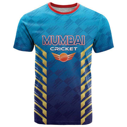 Custom Mumbai 2025 Cricket Indians T-Shirt Aali Re Play Like Mumbai Graphic Tee