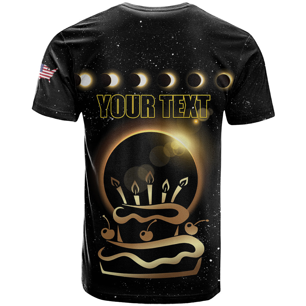 Personalized Total Solar Eclipse 2024 T-Shirt My Birthday Present From The Universe Graphic Tee