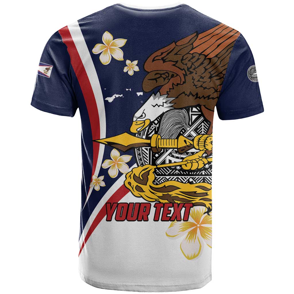 Personalized American Samoa T-Shirt Amerika Samoa Bald Eagle Graphic Tee