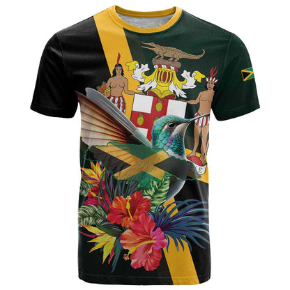 Jamaica Hummingbird T-Shirt Jumieka Tropical Graphic Tee
