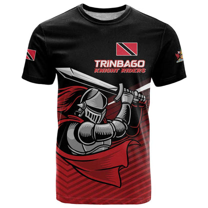 Custom Knight Riders Trinbago Cricket T-Shirt Play Fight Win Repeat Graphic Tee