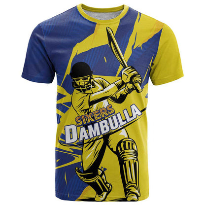 Custom Dambulla Cricket Sixers T-Shirt Ignite The Pride Graphic Tee