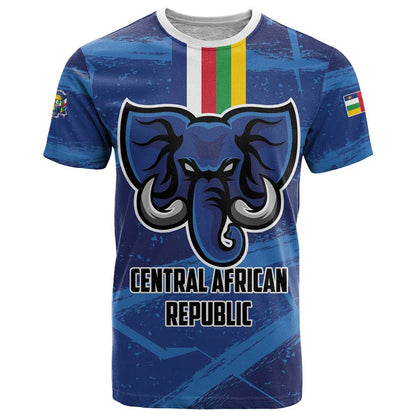 Custom Central African Republic Football T-Shirt Go Les Fauves Graphic Tee