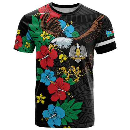 South Sudan T-Shirt Hibiscus Floral African Pattern Graphic Tee