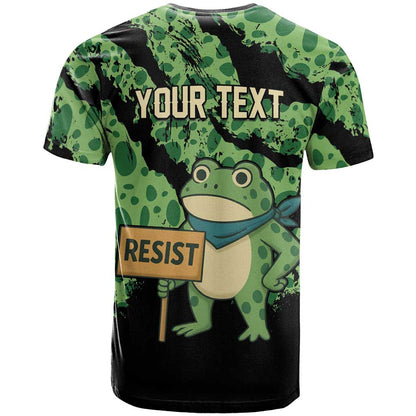 Personalized Portland Frog Resist T-Shirt Frogs Against Fascism Graphic Tee