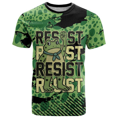 Personalized Portland Frog Protest T-Shirt Only You Can Prevent Fascism Graphic Tee