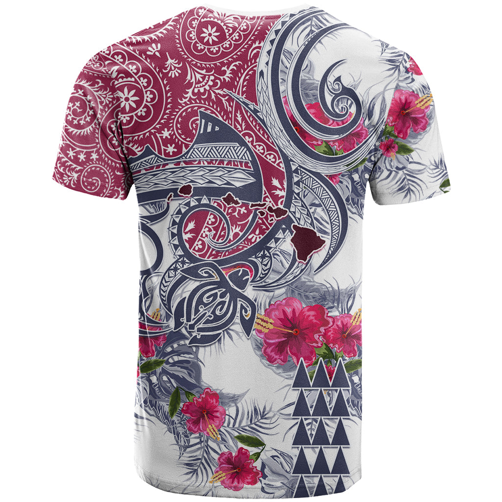 Hawaii Kakau Mix Paisley Pattern T-Shirt Polynesian Tropical Unique Style Graphic Tee