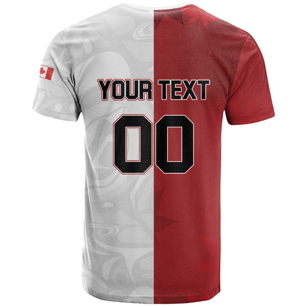 Custom Canada Ice Hockey Team T-Shirt Maple Leaf Go Champions Graphic Tee