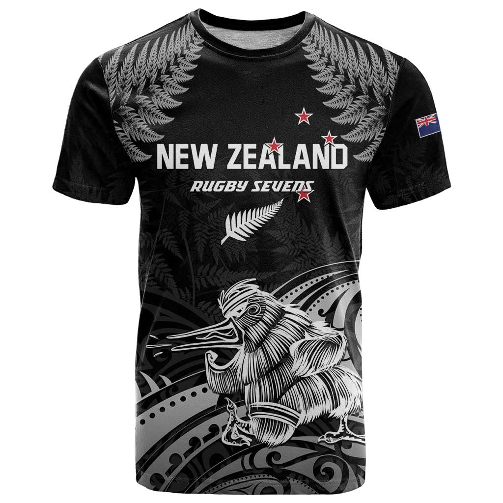 Custom New Zealand 2024 Rugby T-Shirt Silver Fern Aotearoa Kiwi Graphic Tee