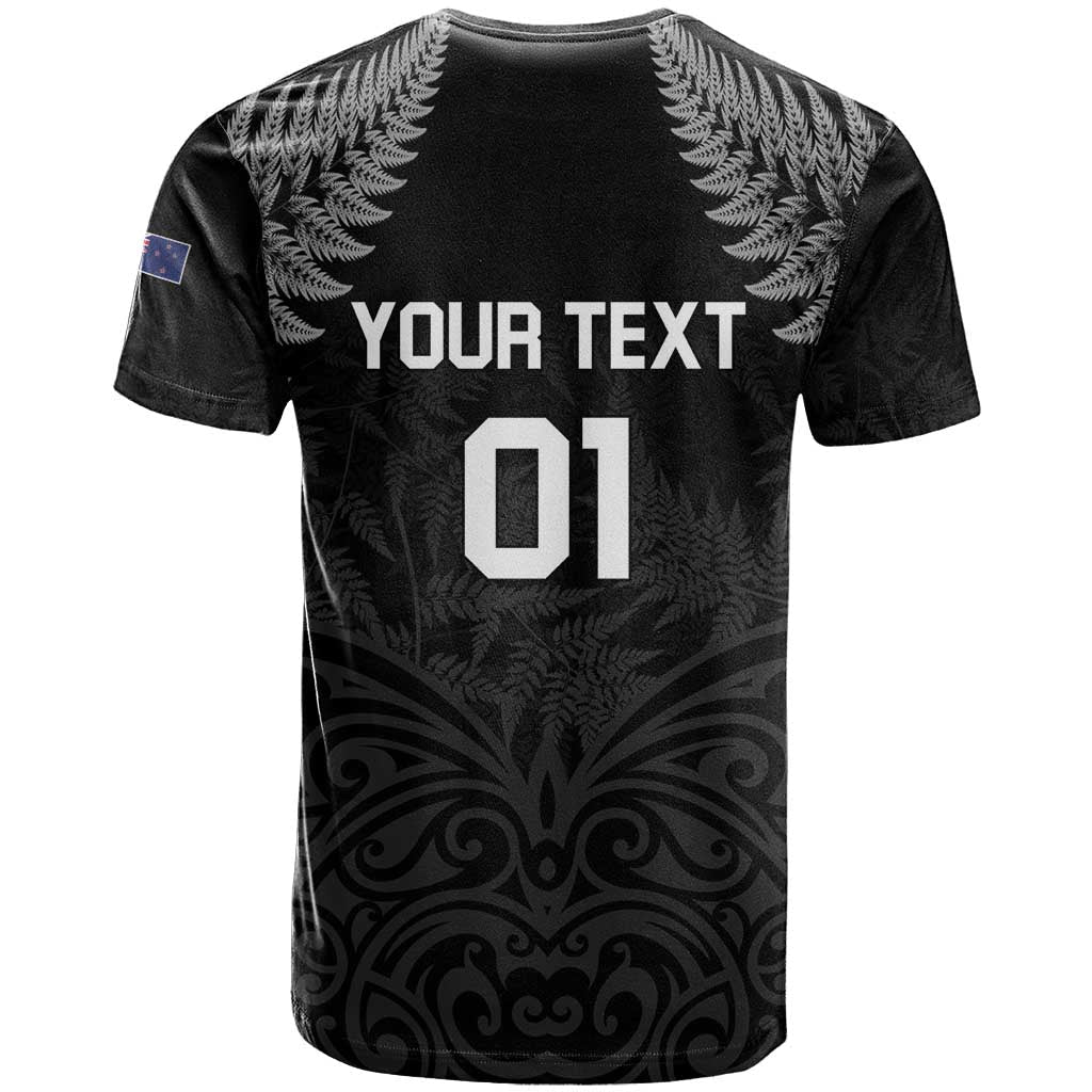 Custom New Zealand 2024 Rugby T-Shirt Silver Fern Aotearoa Kiwi Graphic Tee