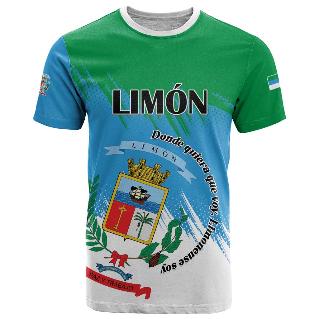 Personalized Costa Rica Limón Province T-Shirt Donde Quiera Que Voy Limonense Soy Graphic Tee