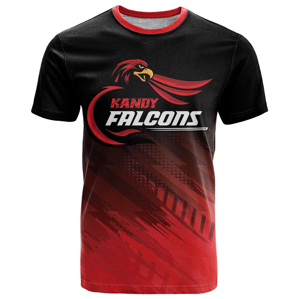 Custom Kandy Cricket Falcons T-Shirt Ready to Roar and Soar Graphic Tee