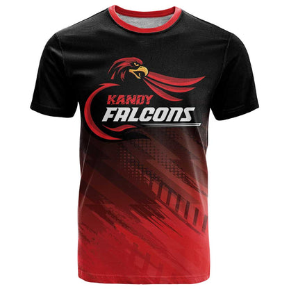 Custom Kandy Cricket Falcons T-Shirt Ready to Roar and Soar Graphic Tee