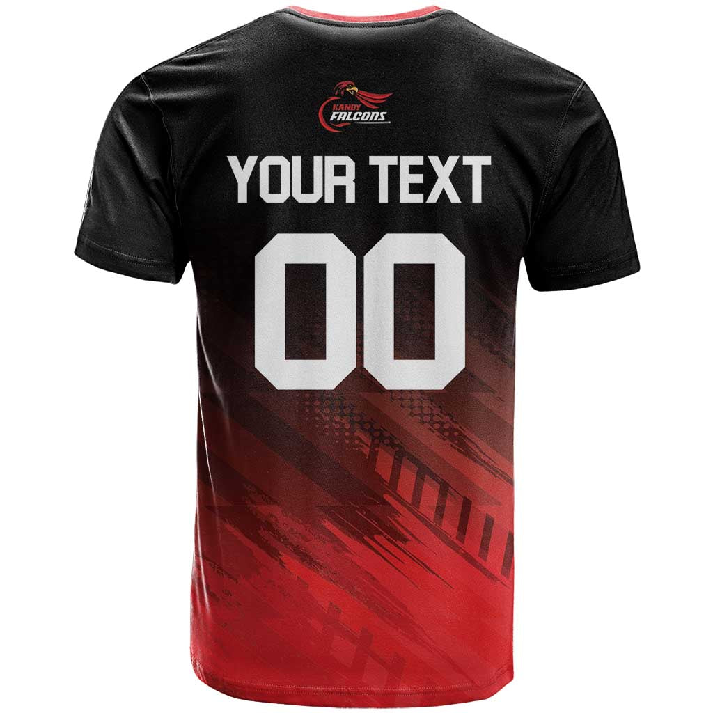 Custom Kandy Cricket Falcons T-Shirt Ready to Roar and Soar Graphic Tee